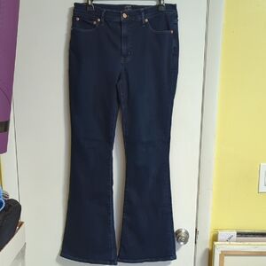 J.Crew factory Medium Blue Full Length Flare Jeans Size 27
